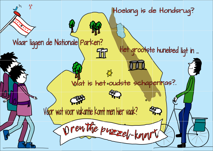 Puzzelkaart Drenthe